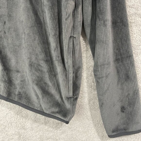 NEW Spyder Mens L Gray 1/4 Zip Pullover Sweatshirt Ribbed - Picture 8 of 9